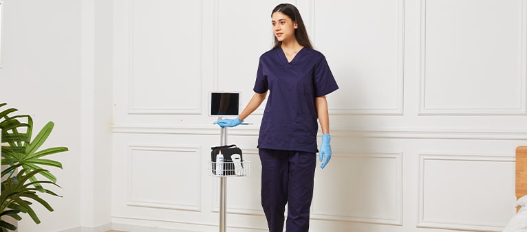 Portable handheld ultrasound scanner mobile Trolley Cart