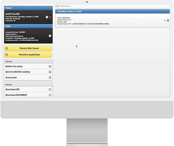 DRSONO Hand-Ultraschallgerät DICOM-Bild speichern