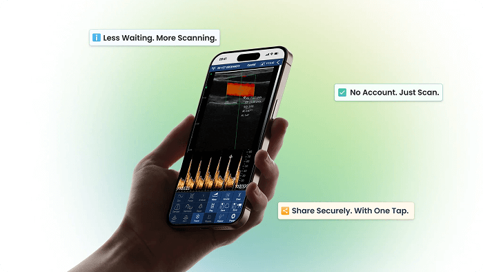 Gerätekompatibilität teamfreundliche Anwendung DRSONO Portable Ultrasound